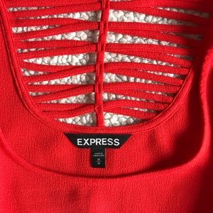 Express Tops - Express Orange Crop Top Express Tops - Express Orange Crop Top